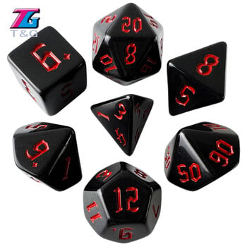 T&G Dice Polyhedral Opaque Dice Set for DND Game Table Board Roll Playing Games