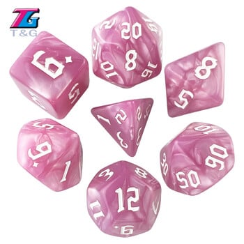 T&G Dice Polyhedral Opaque Dice Set for DND Game Table Board Roll Playing Games