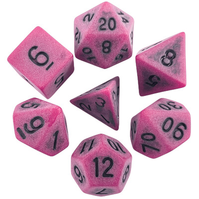 Sada polyedrických nepriehľadných kociek T&G Dice pre stolové hry DND