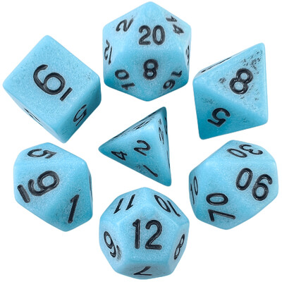 Sada polyedrických nepriehľadných kociek T&G Dice pre stolové hry DND