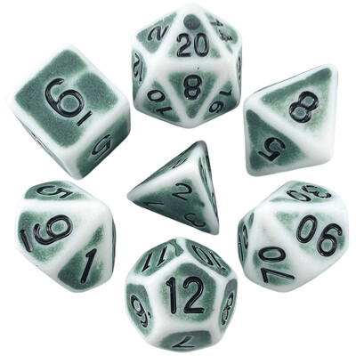 Sada polyedrických nepriehľadných kociek T&G Dice pre stolové hry DND