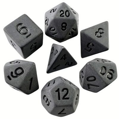 Sada polyedrických nepriehľadných kociek T&G Dice pre stolové hry DND