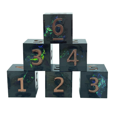 6 ks Vynikajúca sada kociek z polyédrovej formy, viacfarebné retro čísla, prenosné hračky, DND RPG TRPG, párty stolové hry