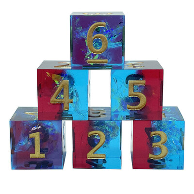 6 ks Vynikajúca sada kociek z polyédrovej formy, viacfarebné retro čísla, prenosné hračky, DND RPG TRPG, párty stolové hry