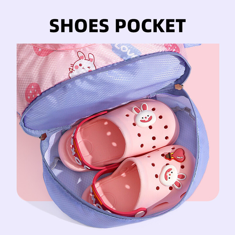 Rucsac multifuncțional cu șnur, geantă de înot cu desene animate, organizator de pantofi, geantă separată uscată și umedă, geantă portabilă de umăr pentru plajă