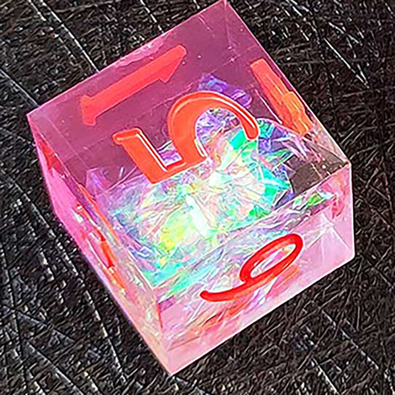 DND Transparent Sharp Edge Number Polyhedral Resin Dice Set D+D Dice Set za igranje uloga Dungeon and Dragon Pathfinder (RPG)MTG
