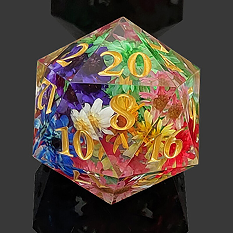 DND Transparent Sharp Edge Number Polyhedral Resin Dice Set D+D Dice Set za igranje uloga Dungeon and Dragon Pathfinder (RPG)MTG