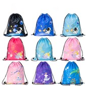 Vruća rasprodaja torba za pohranu za plivanje za suho i mokro odvajanje Oxford vodootporna torba s crtežima Lagana sklopiva torba za rame za djevojčicu i dječaka