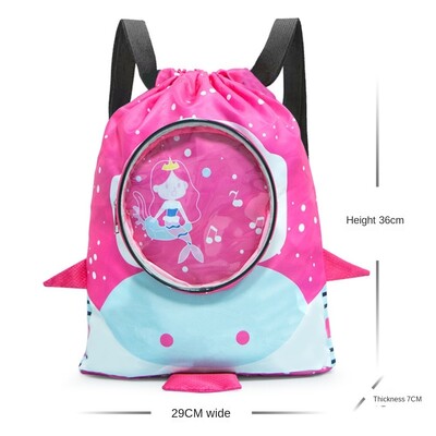 Vruća rasprodaja torba za pohranu za plivanje za suho i mokro odvajanje Oxford vodootporna torba s crtežima Lagana sklopiva torba za rame za djevojčicu i dječaka