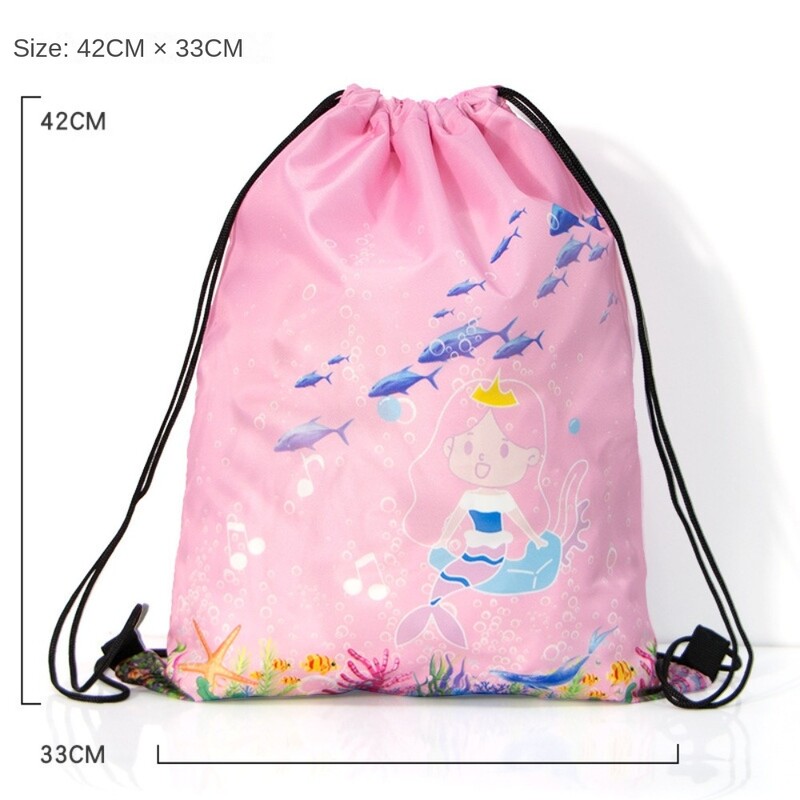 Vruća rasprodaja torba za pohranu za plivanje za suho i mokro odvajanje Oxford vodootporna torba s crtežima Lagana sklopiva torba za rame za djevojčicu i dječaka