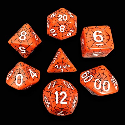 Spider Web Dice - savršene za društvene igre Role Playing Games DND Dice Set D4 D6 D8 D10 D00 D12 D20 DICE