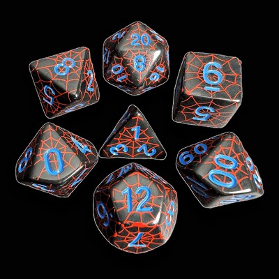 Spider Web Dice - savršene za društvene igre Role Playing Games DND Dice Set D4 D6 D8 D10 D00 D12 D20 DICE