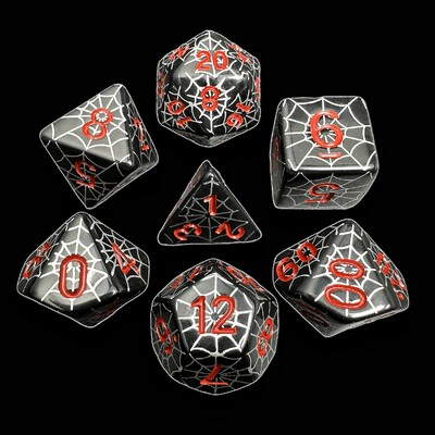 Spider Web Dice - savršene za društvene igre Role Playing Games DND Dice Set D4 D6 D8 D10 D00 D12 D20 DICE