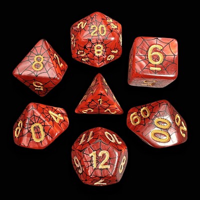 Spider Web Dice - savršene za društvene igre Role Playing Games DND Dice Set D4 D6 D8 D10 D00 D12 D20 DICE