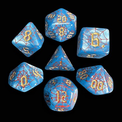 Spider Web Dice - savršene za društvene igre Role Playing Games DND Dice Set D4 D6 D8 D10 D00 D12 D20 DICE