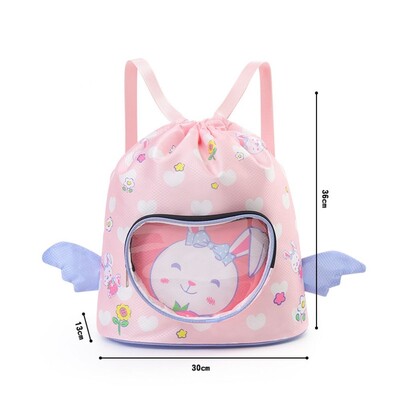 Suha mokra torba za plivanje Vodootporna slatka torba za pohranu iz crtića s pretincem za cipele Torba za rame za djecu velikog kapaciteta