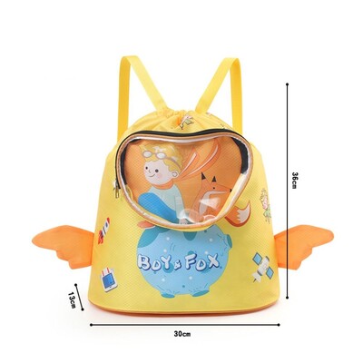 Suha mokra torba za plivanje Vodootporna slatka torba za pohranu iz crtića s pretincem za cipele Torba za rame za djecu velikog kapaciteta