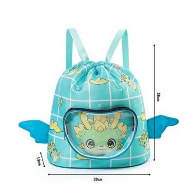 Suha mokra torba za plivanje Vodootporna slatka torba za pohranu iz crtića s pretincem za cipele Torba za rame za djecu velikog kapaciteta