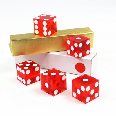 Precizne kockice 19 mm visokokvalitetne akrilne prozirne šesterostrane D6 kasino oštri ravni kutovi 5 kom