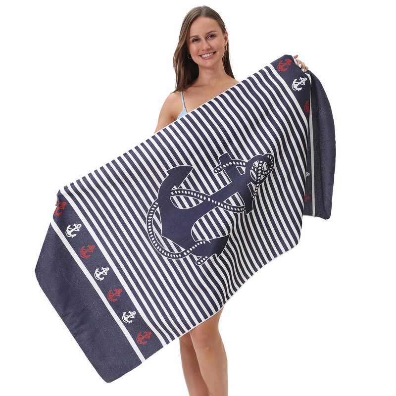 Ručnik za plažu od mikrovlakana Veliki upijajući ručnik za kupanje Brzosušeća krema za sunčanje za odrasle Djecu Putovanja Bazen Uzorak morske zvijezde