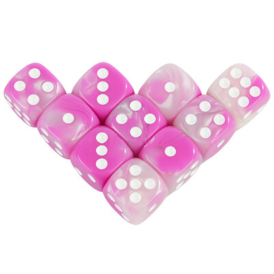 12 mm D6 akrilne kockice Mini 6-strane dvobojne kockice s okruglim kutom za igre s kockicama za klupsku zabavu DND RPG društvene igre Dodaci za barski stol