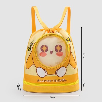 Modna torba za plivanje za suho i mokro odvajanje, prijenosni slatki ruksak za plažu s crtićima, vodootporna torba za plažu velikog kapaciteta za van