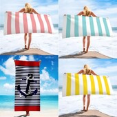 Mikrošķiedras sega Ātri žūstoši pludmales dvieļi, Lielizmēra absorbējošs ātri žūstošs, viegli pārnēsājams pludmales vannas dvielis ceļojumu brīvdienu paklājiņš