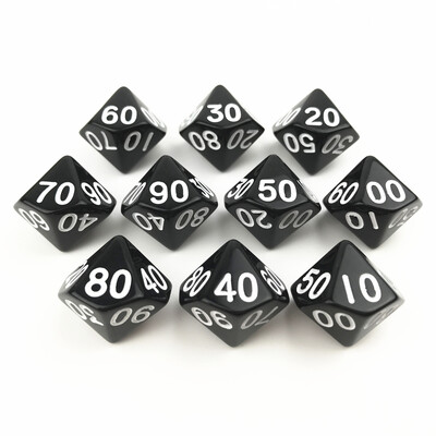 Digital Cube Dice Solid Negru Roșu Culoare Poliedric D4-D20 pentru Joc de masă RPG