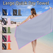 1-kom Veliki ručnik od mikrovlakana, savršen ručnik za putovanja, teretanu i kampiranje, ultra-upijajući za putovanja, plažu, tuševe, bazene