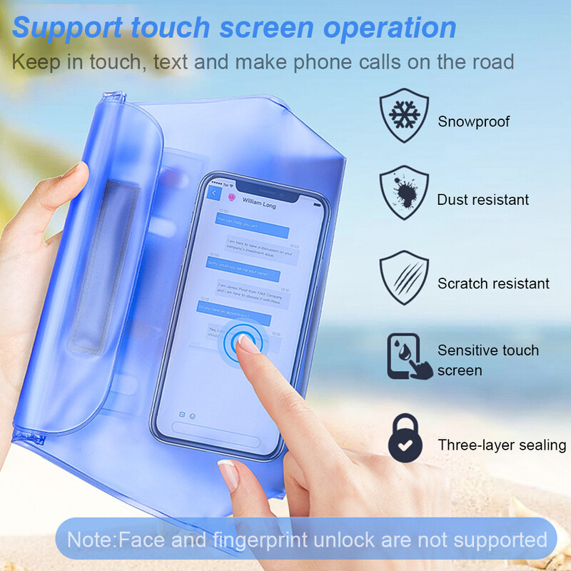 PVC torba preko ramena Vodootporna brtvena torba za plivanje Prozirna torba za zaštitu od suhe tvari za iphone torbica za mobilni telefon Fanny torba oko struka