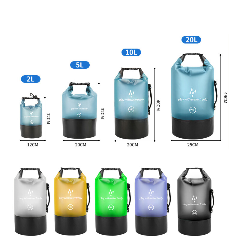 PVC vodootporna suha torba 2L/5L/10L/20L Ronjenje na otvorenom Sklopiva muška ženska torba za plivanje na plaži Rafting River Ocean ruksak