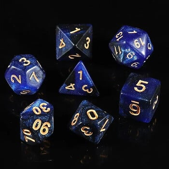 Νέο Star Sky Style Illusion Color 4/6/8/10/12/20 Polyhedral Dice for DND TRPG Party Entertainment Dice Set Set Supplies Games