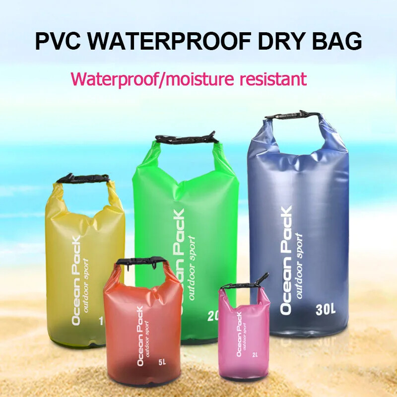 Αδιάβροχη τσάντα κολύμβησης Dry Sack 5L/10L/15L/20L Αδιάβροχες Floating Dry Gear Bags for Boating Fishing Rafting Swimming