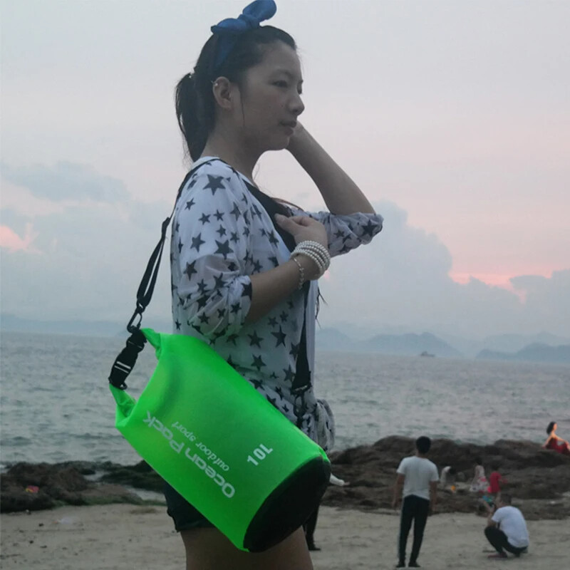 Αδιάβροχη τσάντα κολύμβησης Dry Sack 5L/10L/15L/20L Αδιάβροχες Floating Dry Gear Bags for Boating Fishing Rafting Swimming