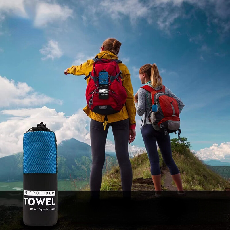 Nový rýchloschnúci športový uterák z mikrovlákna, super savý, kempingový, super mäkký a ľahký, do posilňovne, na plávanie, na jogu a plážový uterák