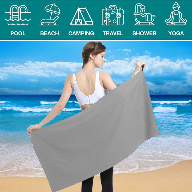 brzo sušeći ručnik za putovanja ručnik za sportove na otvorenom ručnik za plažu, jednostavan za nošenje pogodan za fitness na otvorenom joga plivanje putovanja plaža