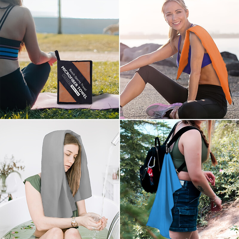 brzo sušeći ručnik za putovanja ručnik za sportove na otvorenom ručnik za plažu, jednostavan za nošenje pogodan za fitness na otvorenom joga plivanje putovanja plaža