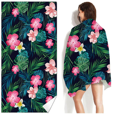 Mikroszálas strandtörölközők Ultrakönnyű kék fürdőlepedők Homokálló dupla belső cső folyóvízi hab úszókhoz úszómedencéhez