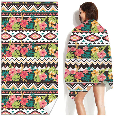 Mikroszálas strandtörölközők Ultrakönnyű kék fürdőlepedők Homokálló dupla belső cső folyóvízi hab úszókhoz úszómedencéhez