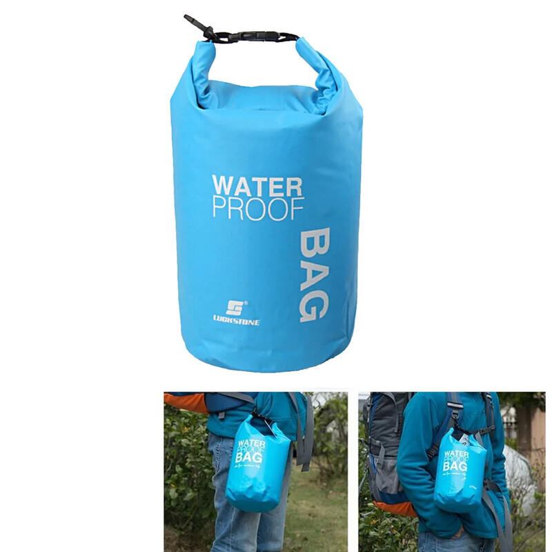 Vodotesný vak na vodu 2l/3l/5l/10l, plávanie, rafting, kajakovanie, rieka, trekking, plachtenie, kanoistika, člnkovanie, 2 l/3 l/5 l
