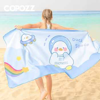 COPOZZ Microfiber Παιδική πετσέτα θαλάσσης για γρήγορο στέγνωμα θαλάσσιων σπορ Πετσέτες κολύμβησης Εκτύπωση κινουμένων σχεδίων Travel Sport Absorb Water Πετσέτες μπάνιου