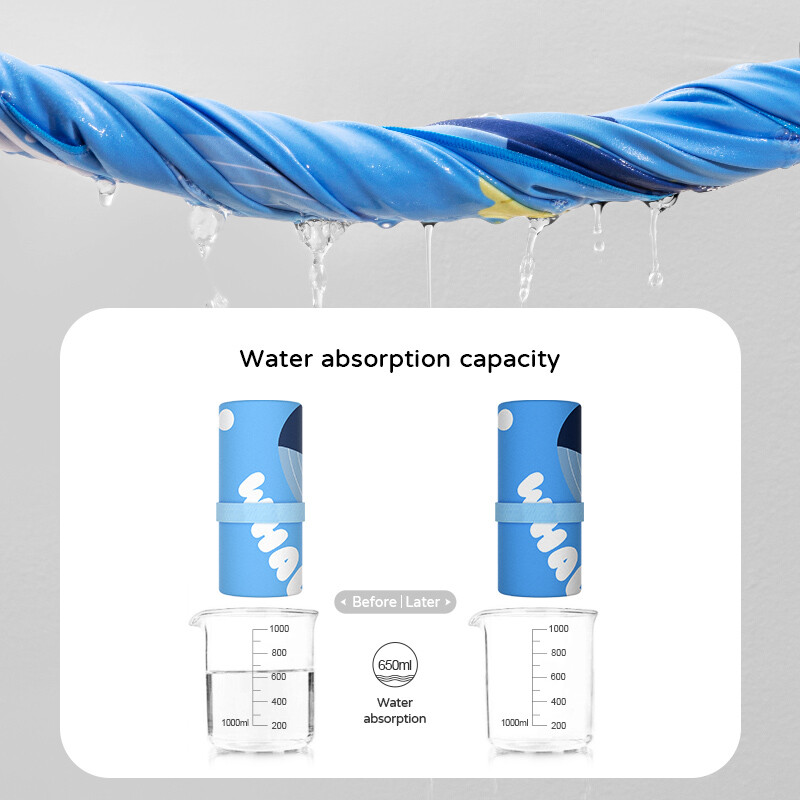 COPOZZ Dječji ručnik za plažu od mikrovlakana Brzo sušeći ručnik za vodene sportove Plivački ručnik Crtani ispisi Putovanja Sportski upijajući ručnici za kupanje