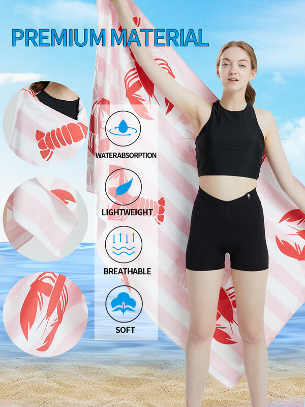 Veliki ručnici za plažu Ručnici za plažu od mikrovlakana Brzo sušeći ručnik Ručnici za plažu od pijeska Oblak Ručnik za plažu za odrasle Ručnik za bazen za putne plivače（S17）