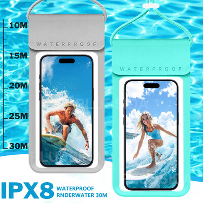 IPX8 Universal αδιάβροχη θήκη για iPhone 12 11 13 Pro Max X 15 14 Huawei Xiaomi Samsung Case Water Proof Bag Κάλυμμα κινητού τηλεφώνου