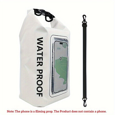 5L PVC suchý vak s dotykovou obrazovkou, vodotesné tašky na trekking, driftovanie, rafting, surfovanie, kajak, outdoorové športové tašky, plávanie, potápanie