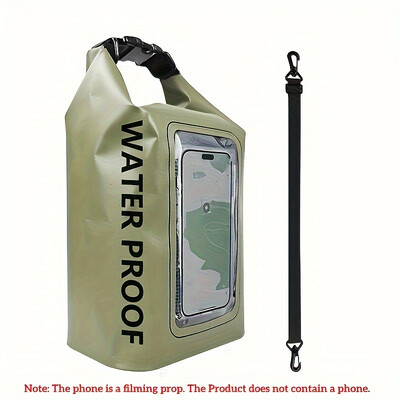 5L PVC suchý vak s dotykovou obrazovkou, vodotesné tašky na trekking, driftovanie, rafting, surfovanie, kajak, outdoorové športové tašky, plávanie, potápanie