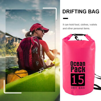 2L/3L/5L/10L Αδιάβροχη Dry Bag Pack Sack PVC Κολύμβηση Rafting Καγιάκ River Trekking Πλωτό ιστιοπλοϊκό σάκο νερού