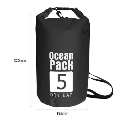 Vodotesný vak na vodu 2l/3l/5l/10l, PVC, plávanie, rafting, kajakovanie, rieka, trekking, plachtenie, člnkovanie