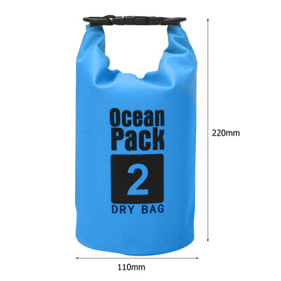 Vodotesný vak na vodu 2l/3l/5l/10l, PVC, plávanie, rafting, kajakovanie, rieka, trekking, plachtenie, člnkovanie