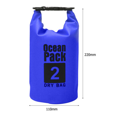 Vodotesný vak na vodu 2l/3l/5l/10l, PVC, plávanie, rafting, kajakovanie, rieka, trekking, plachtenie, člnkovanie